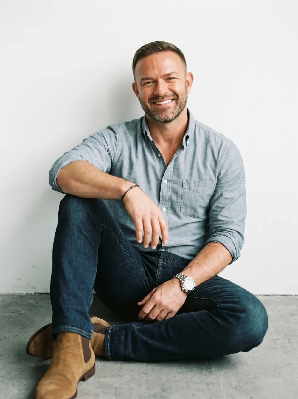 John Murray, Co-Founder and CEO of Scriptura Health, seated portrait